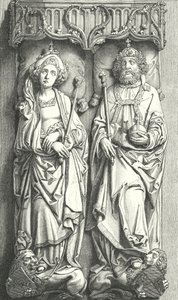 Graven av Henrik II, den helige romerske kejsaren och Cunigunde av Luxemburg, Bambergs katedral, Tyskland
